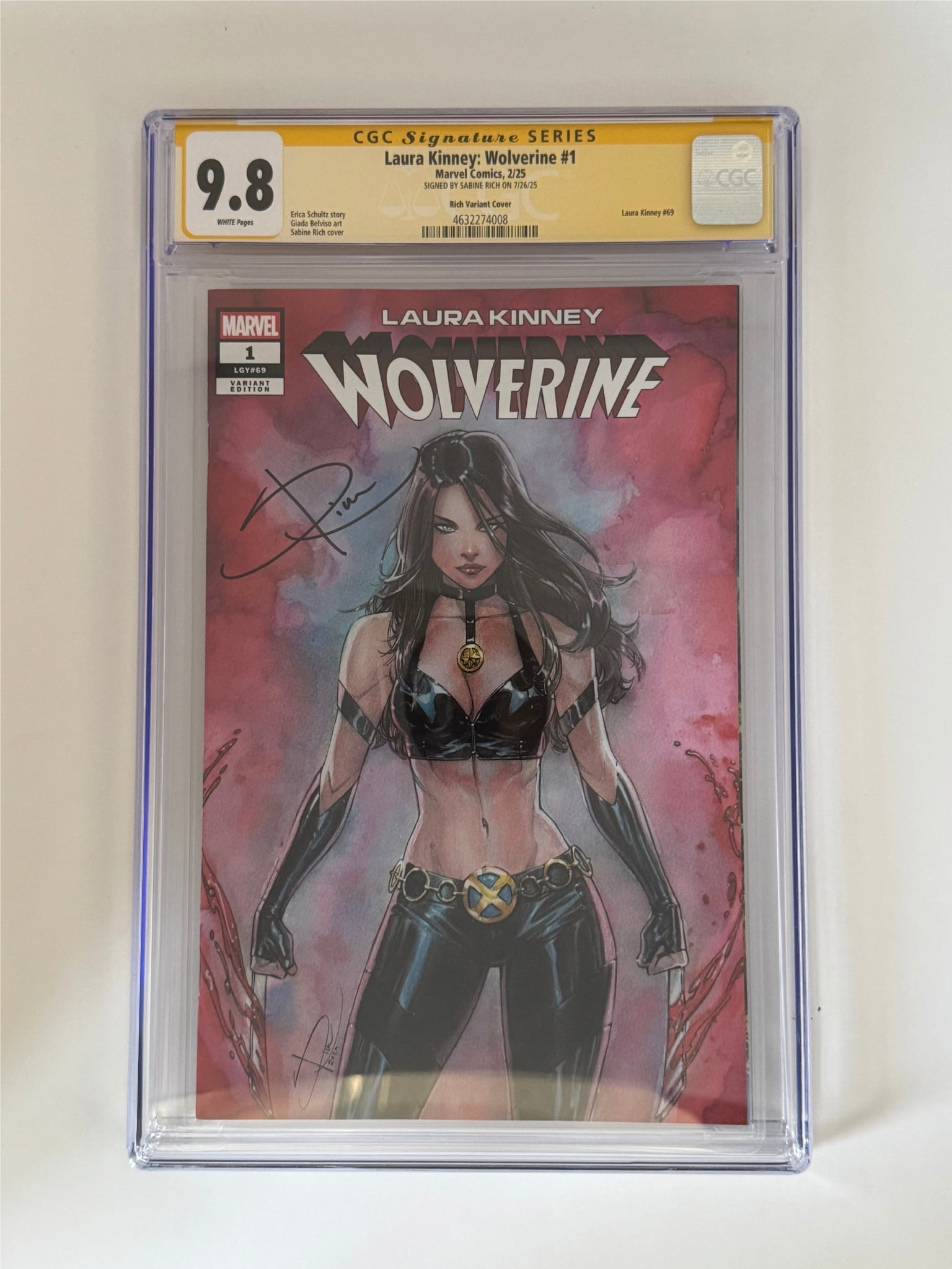 [Signed by Sabine Rich] Laura Kinney: Wolverine 1 CGC 9.8 Yellow Label Sabine Rich Exclusive Var - DelsBricks Toys & CollectiblesCOMIC BOOKDelsBricks Toys & CollectiblesUnknown Comic Books
