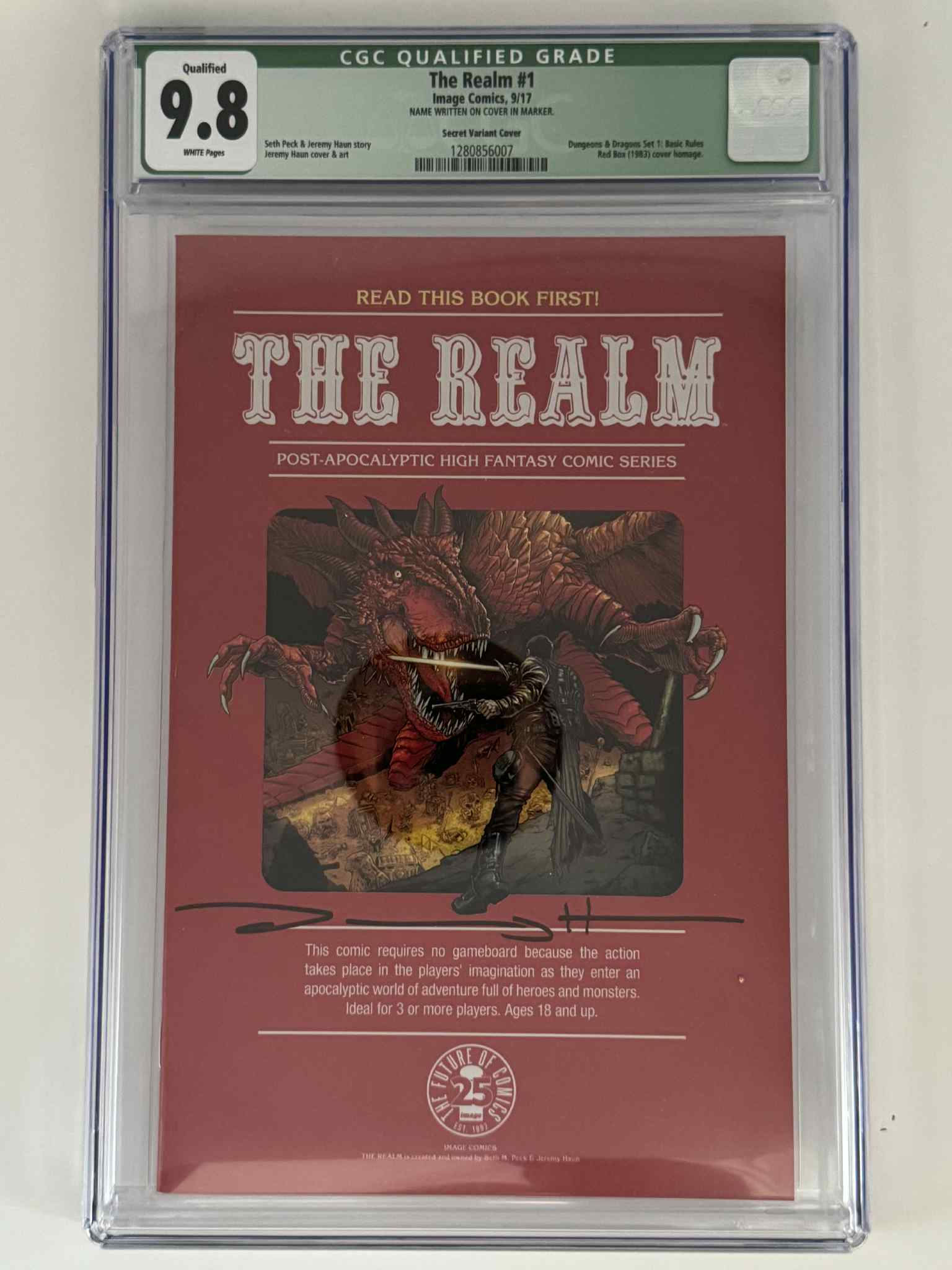 [Signed by Seth Peck] The Realm 1 CGC 9.8 Green Label Exclusive Secret Var - DelsBricks Toys & CollectiblesCOMIC BOOKDelsBricks Toys & CollectiblesUnknown Comic Books