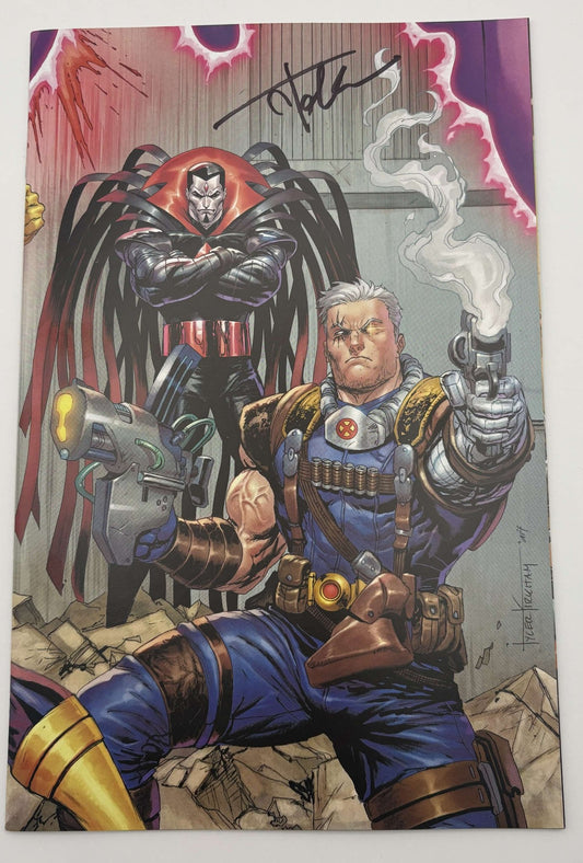 [Signed by Tyler Kirkham] Cable: Love & Chrome 1 Unknown Comics Tyler Kirkham Connecting Cover Exclusive Virgin Var (08/16/2025) [IN STOCK] - DelsBricks Toys & CollectiblesComic BookDelsBricks Toys & CollectiblesUnknown Comic Books