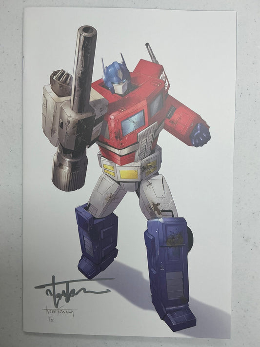 [Signed by Tyler Kirkham] Transformers 17 Unknown Comic Tyler Kirkham White Virgin Var [IN STOCK] - DelsBricks Toys & CollectiblesComic BookDelsBricks Toys & CollectiblesUnknown Comic Books
