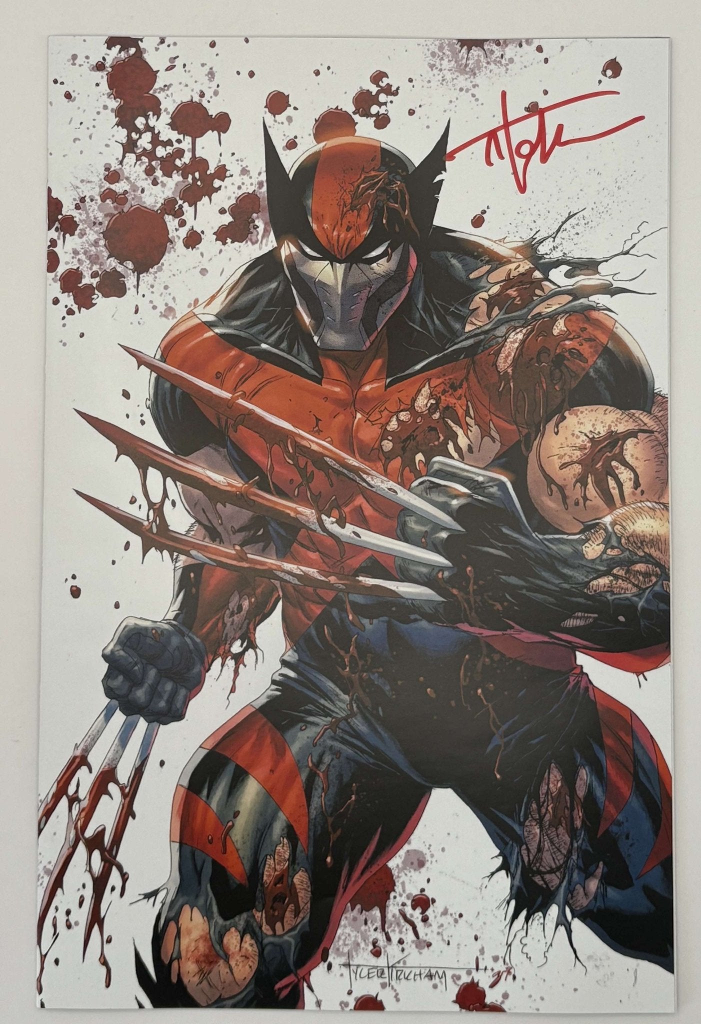 [Signed by Tyler Kirkham] Ultimate Wolverine 1 Unknown Tyler Kirkham Excl Prem Virgin Var - DelsBricks Toys & CollectiblesComic BookDelsBricks Toys & CollectiblesUnknown Comic Books