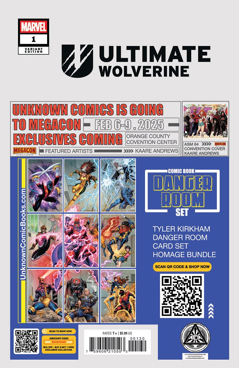 [Signed by Tyler Kirkham] Ultimate Wolverine 1 Unknown Tyler Kirkham Excl Prem Virgin Var - DelsBricks Toys & CollectiblesComic BookDelsBricks Toys & CollectiblesUnknown Comic Books