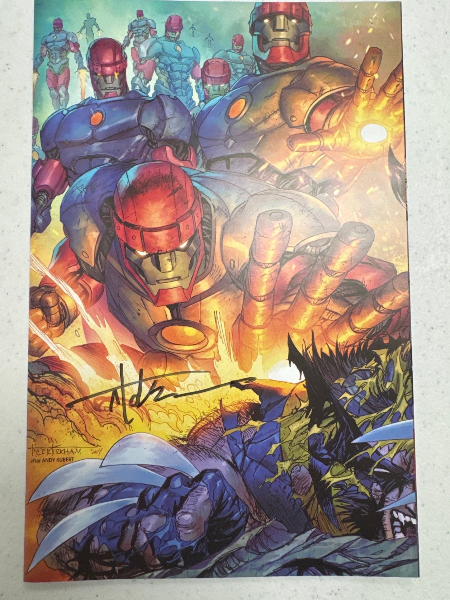 [Signed by Tyler Kirkham] WOLVERINE 41 Kirkham Unknown VIRGIN EXCL - DelsBricks Toys & CollectiblesComic BookDelsBricks Toys & CollectiblesUnknown Comic Books