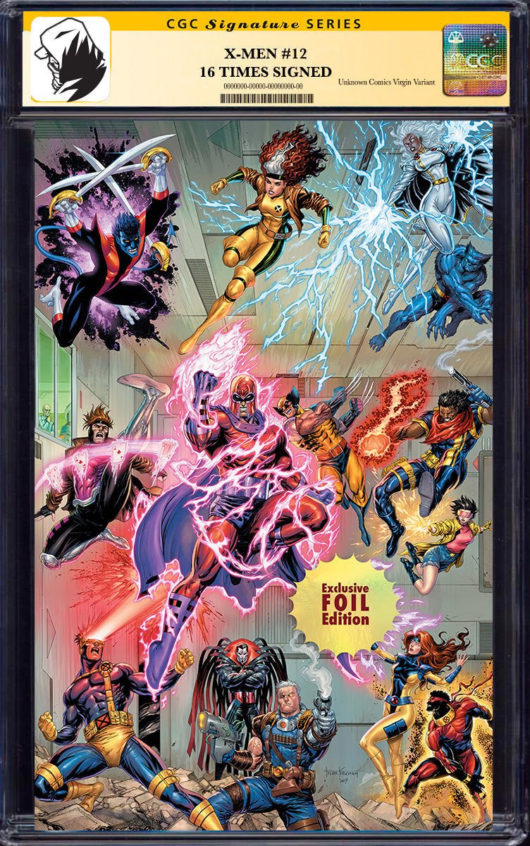 [SIGNED CGC 9.8 YELLOW LABLE] [16 TIMES SIGNED] X - Men 12 Unknown Comic Tyler Kirkham C2E2 2025 Exclusive Var [IN STOCK] - DelsBricks Toys & CollectiblesCOMIC BOOKDelsBricks Toys & CollectiblesUnknown Comic Books