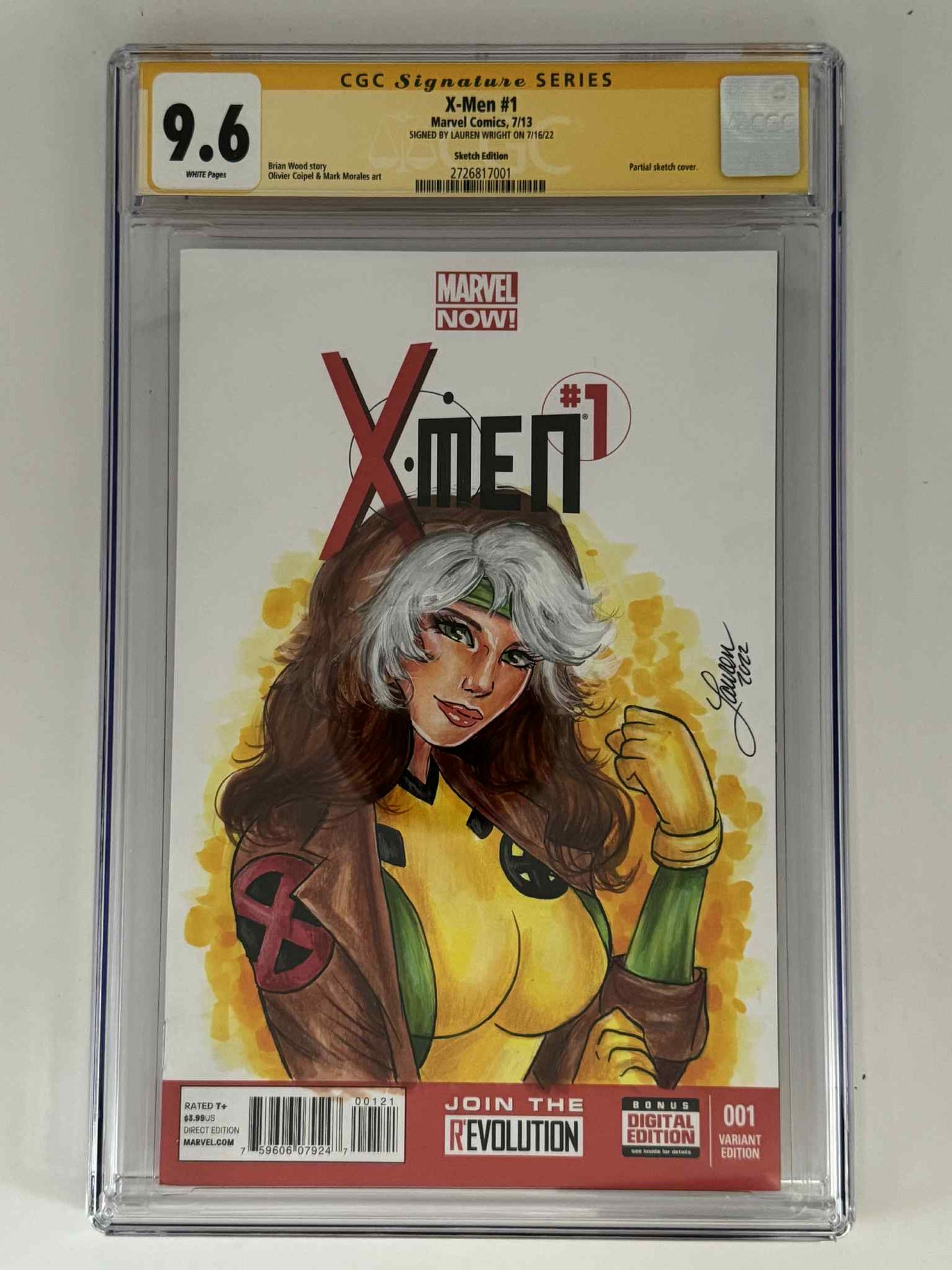 [Signed & Sketch by Lauren Wright] X - Men 1 CGC 9.6 Yellow Label Exclusive Sketch Var - DelsBricks Toys & CollectiblesCOMIC BOOKDelsBricks Toys & CollectiblesUnknown Comic Books