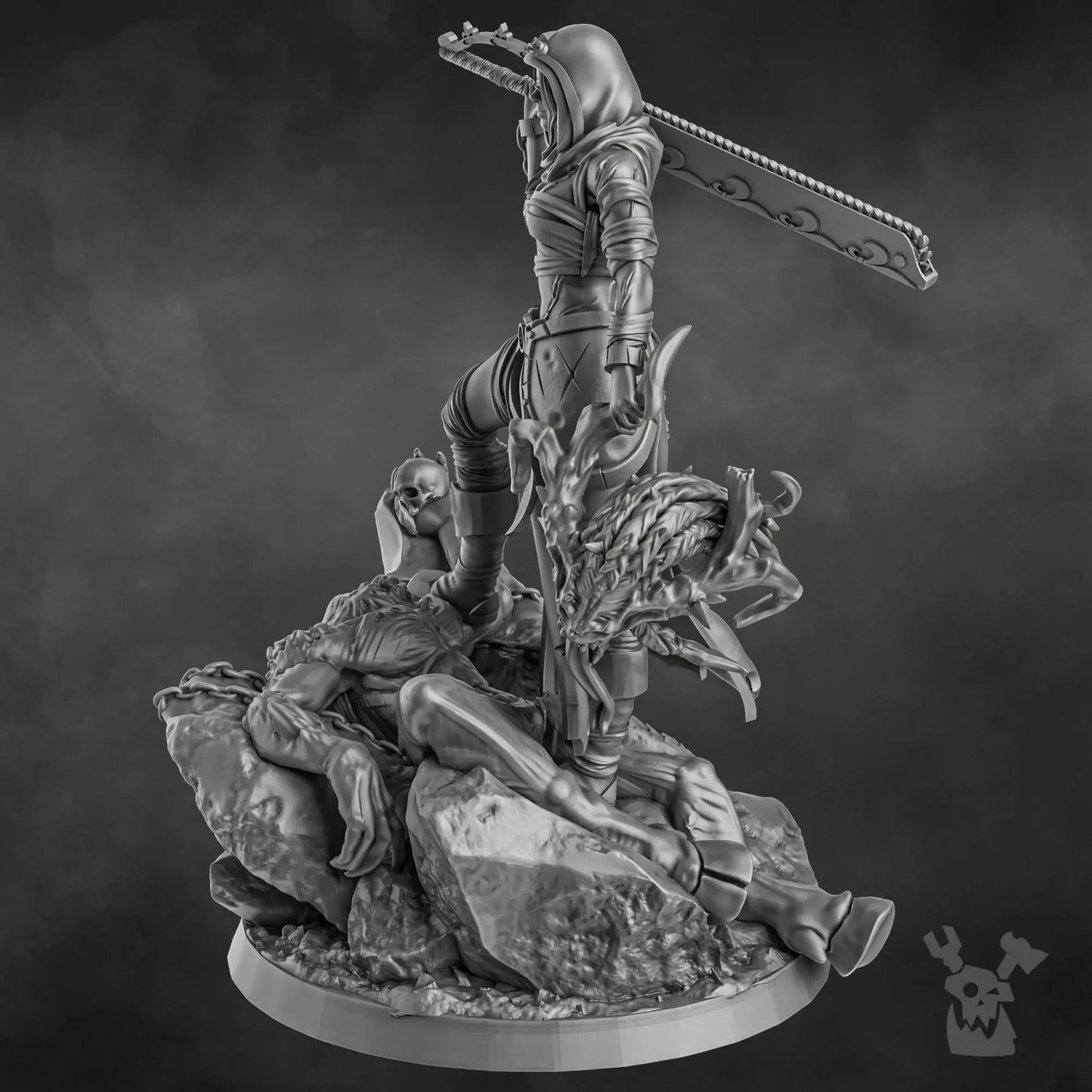 Sister Executioner (34mm and 70mm versions) by DakkaDakka 28/32mm Heroic Scale Miniature - DelsBricks Toys & CollectiblesResin Printed MiniatureDelsBricks Toys & CollectiblesMega Diamonds & Schwartzreiter Mini Forge