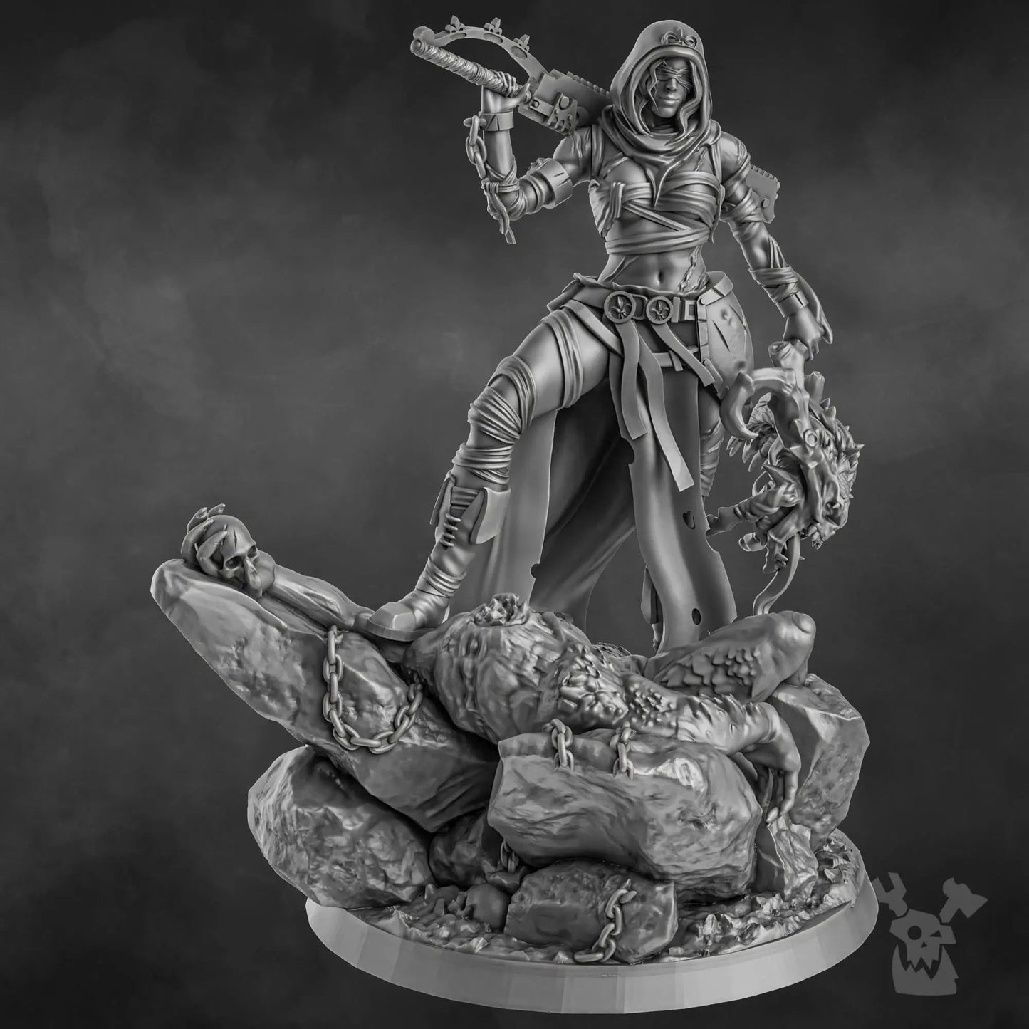 Sister Executioner (34mm and 70mm versions) by DakkaDakka 28/32mm Heroic Scale Miniature - DelsBricks Toys & CollectiblesResin Printed MiniatureDelsBricks Toys & CollectiblesMega Diamonds & Schwartzreiter Mini Forge