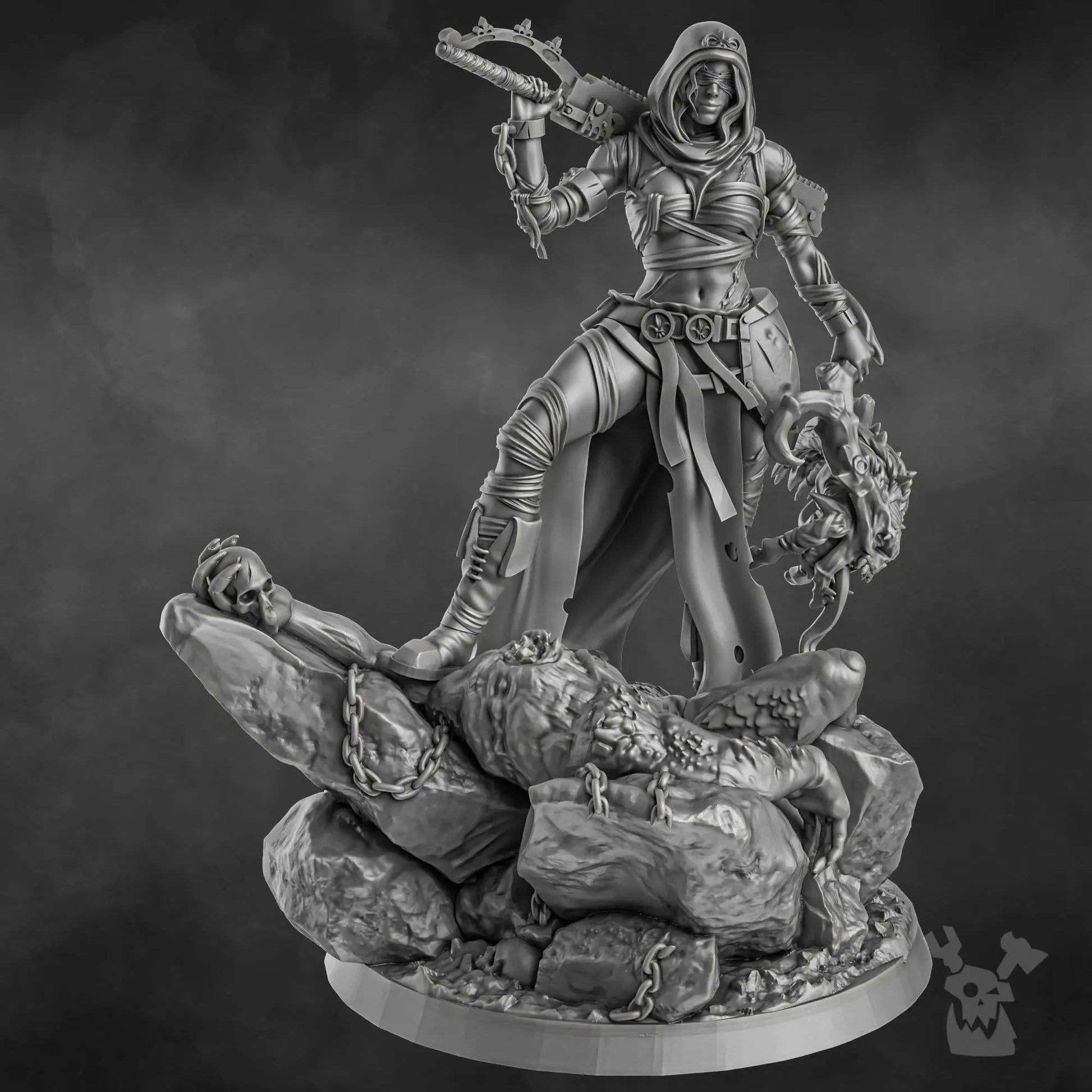 Sister Executioner (34mm and 70mm versions) by DakkaDakka 28/32mm Heroic Scale Miniature - DelsBricks Toys & CollectiblesResin Printed MiniatureDelsBricks Toys & CollectiblesMega Diamonds & Schwartzreiter Mini Forge