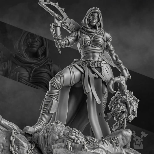 Sister Executioner (34mm and 70mm versions) by DakkaDakka 28/32mm Heroic Scale Miniature - DelsBricks Toys & CollectiblesResin Printed MiniatureDelsBricks Toys & CollectiblesMega Diamonds & Schwartzreiter Mini Forge