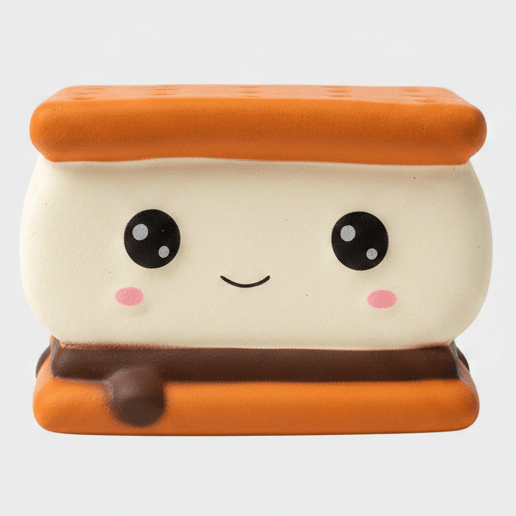 Smilin' S'more Squishy (Slow Foam Squish) - DelsBricks Toys & CollectiblesDelsBricks Toys & CollectiblesRalphie's Funhouse