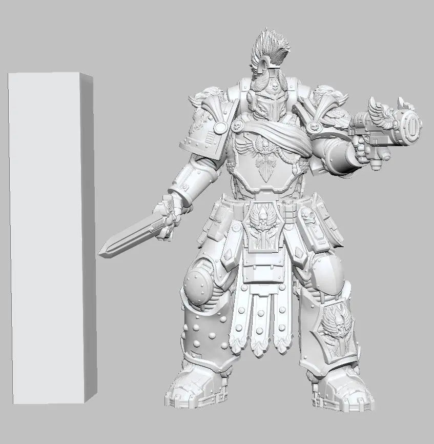 Space Smurf by 3DArtGuy 28/32mm scale, 50mm or 100mm, Miniature War Gaming Figure, Grim Dark, Proxy, Ultra, Marine, Smurf, XIII - DelsBricks Toys & CollectiblesResin Printed MiniatureDelsBricks Toys & CollectiblesMega Diamonds & Schwartzreiter Mini Forge