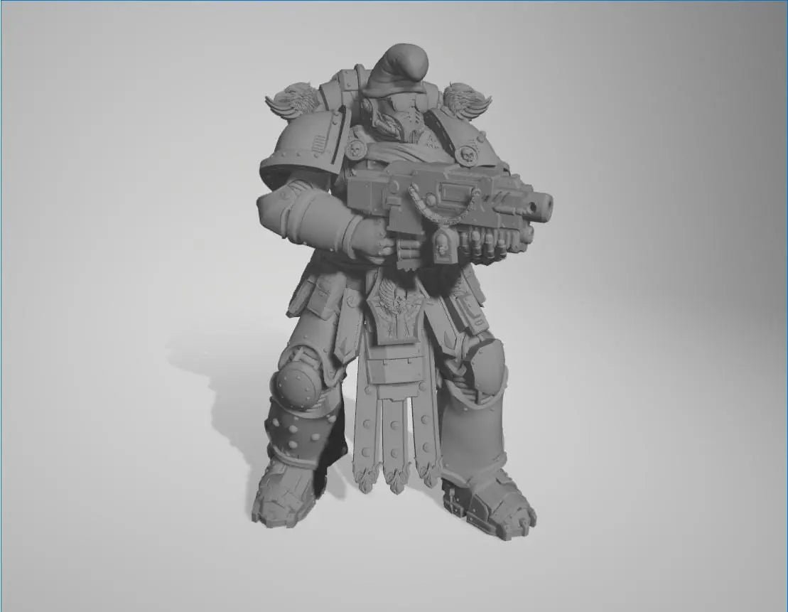 Space Smurf by 3DArtGuy 28/32mm scale, 50mm or 100mm, Miniature War Gaming Figure, Grim Dark, Proxy, Ultra, Marine, Smurf, XIII - DelsBricks Toys & CollectiblesResin Printed MiniatureDelsBricks Toys & CollectiblesMega Diamonds & Schwartzreiter Mini Forge