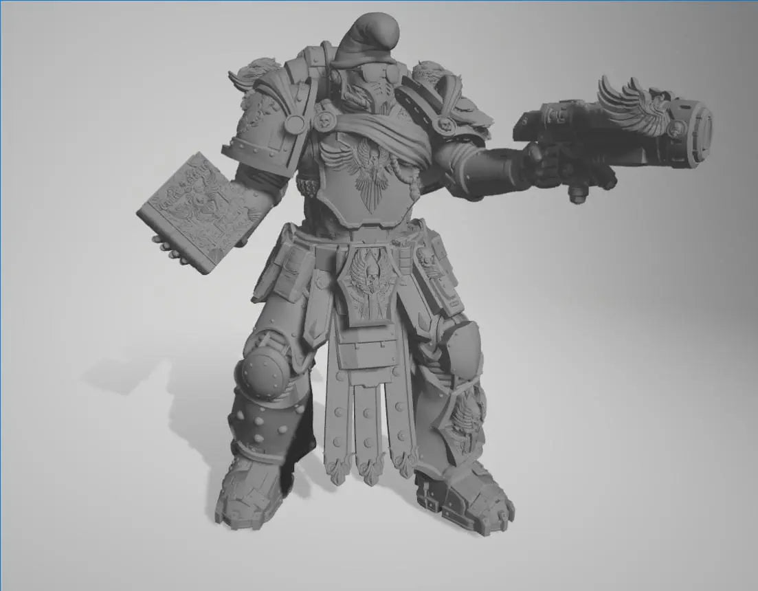 Space Smurf by 3DArtGuy 28/32mm scale, 50mm or 100mm, Miniature War Gaming Figure, Grim Dark, Proxy, Ultra, Marine, Smurf, XIII - DelsBricks Toys & CollectiblesResin Printed MiniatureDelsBricks Toys & CollectiblesMega Diamonds & Schwartzreiter Mini Forge