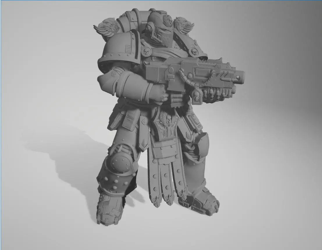 Space Smurf by 3DArtGuy 28/32mm scale, 50mm or 100mm, Miniature War Gaming Figure, Grim Dark, Proxy, Ultra, Marine, Smurf, XIII - DelsBricks Toys & CollectiblesResin Printed MiniatureDelsBricks Toys & CollectiblesMega Diamonds & Schwartzreiter Mini Forge