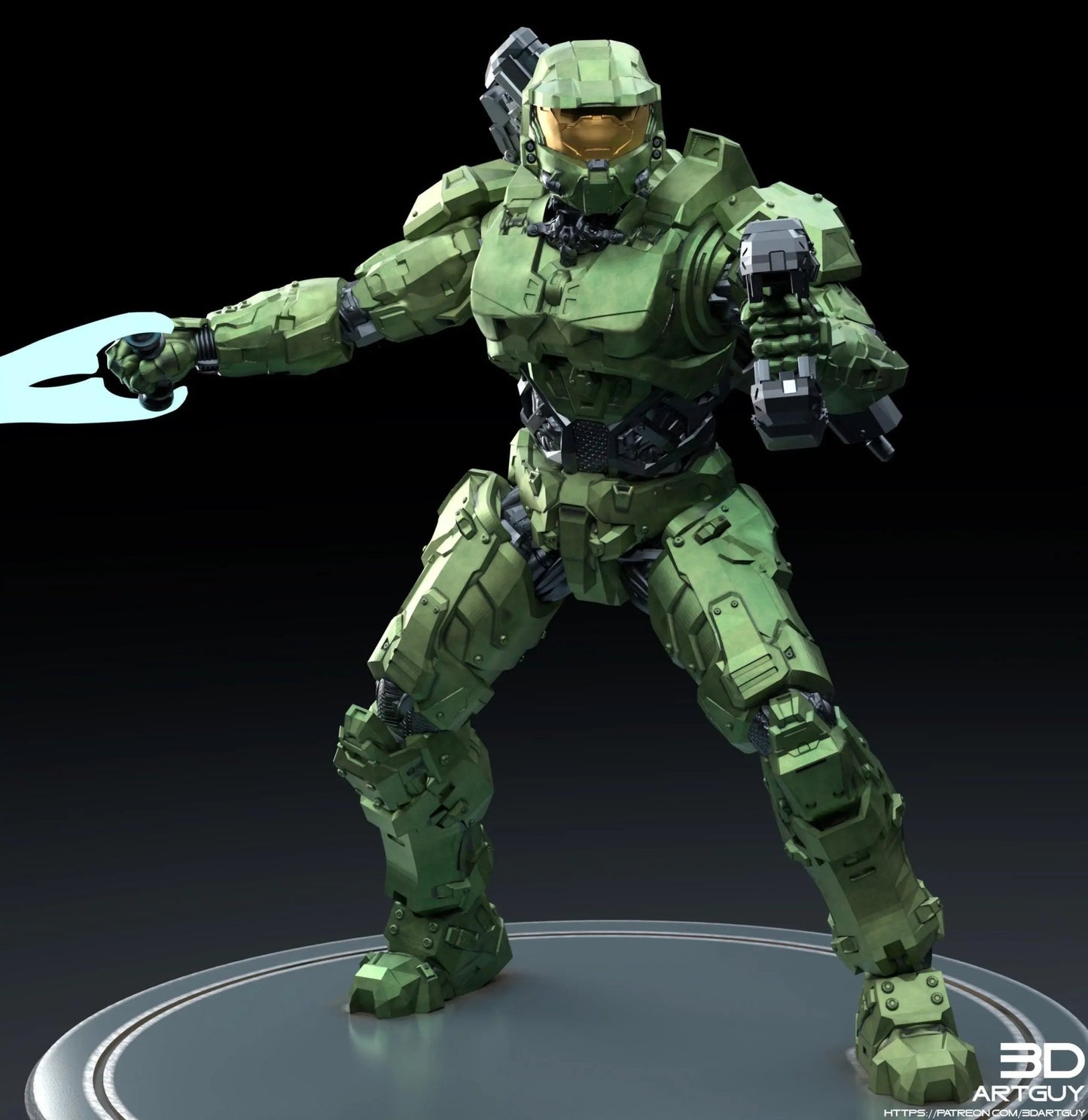 Space Soldier Chief by 3DArtGuy, 32mm scale, 50mm or 100mm, Miniature War Gaming Figure - DelsBricks Toys & CollectiblesResin Printed MiniatureDelsBricks Toys & CollectiblesMega Diamonds & Schwartzreiter Mini Forge