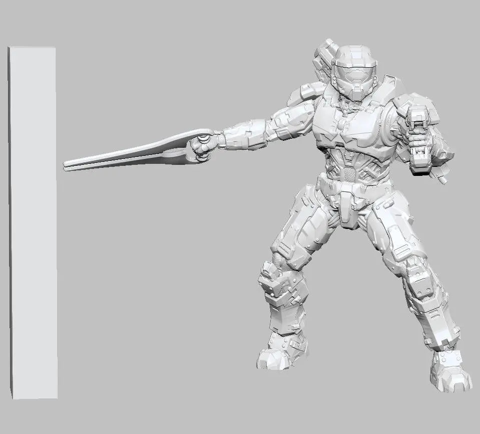 Space Soldier Chief by 3DArtGuy, 32mm scale, 50mm or 100mm, Miniature War Gaming Figure - DelsBricks Toys & CollectiblesResin Printed MiniatureDelsBricks Toys & CollectiblesMega Diamonds & Schwartzreiter Mini Forge