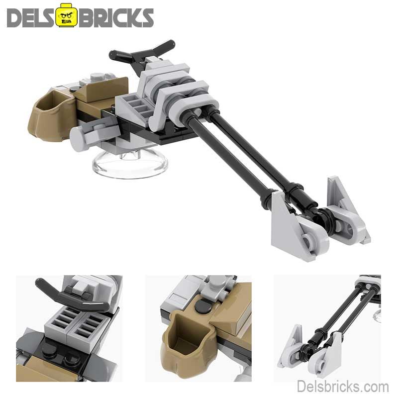 Speeder Bike from Star Wars Mandalorian Lego Minifigures Custom Toys - DelsBricks MinifiguresMinifiguresDelsBricks MinifiguresDelsbricks