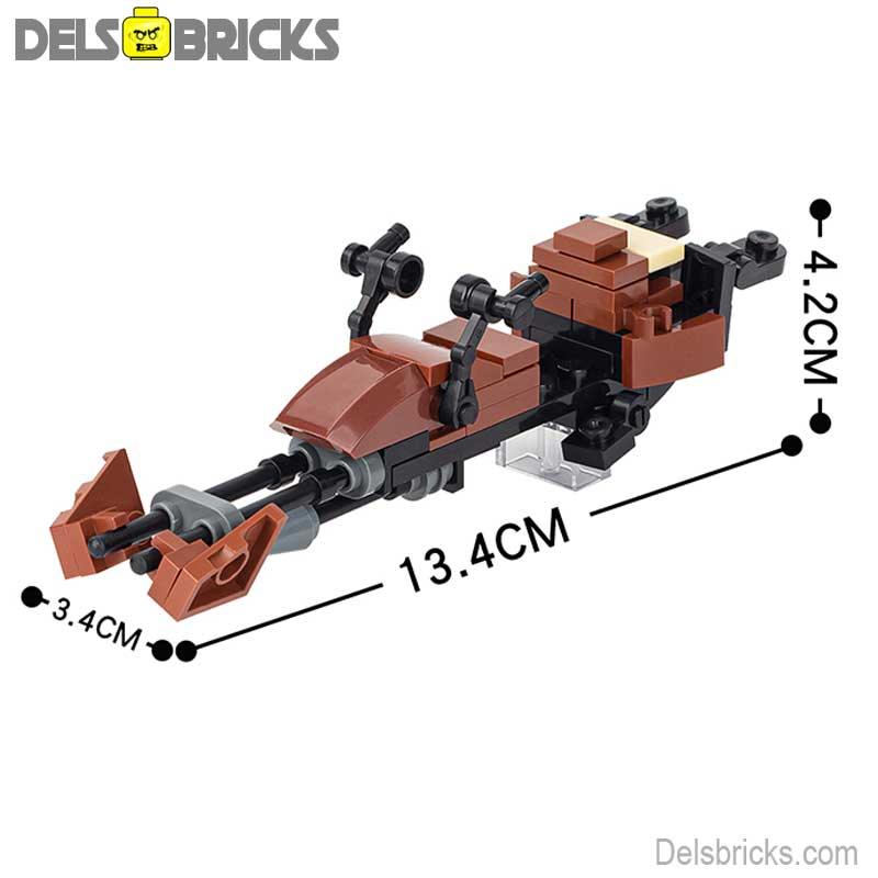 Speeder Bike Star Wars Lego Minifigures Custom Toys - DelsBricks MinifiguresMinifiguresDelsBricks MinifiguresDelsbricks