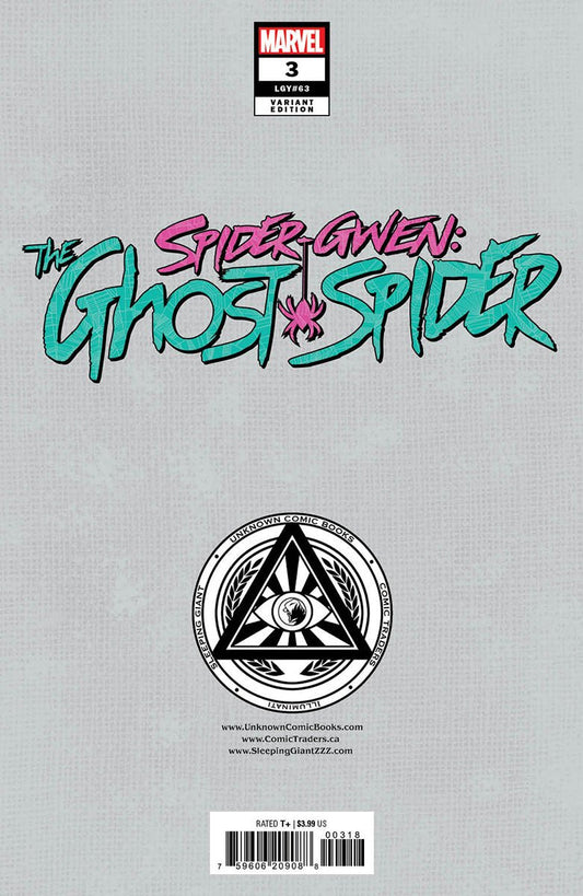 Spider - Gwen: The Ghost - Spider 3 Unknown Comics Ejikure Virgin Exclusive Var (07/31/2024) - DelsBricks Toys & CollectiblesCOMIC BOOKDelsBricks Toys & CollectiblesUnknown Comic Books