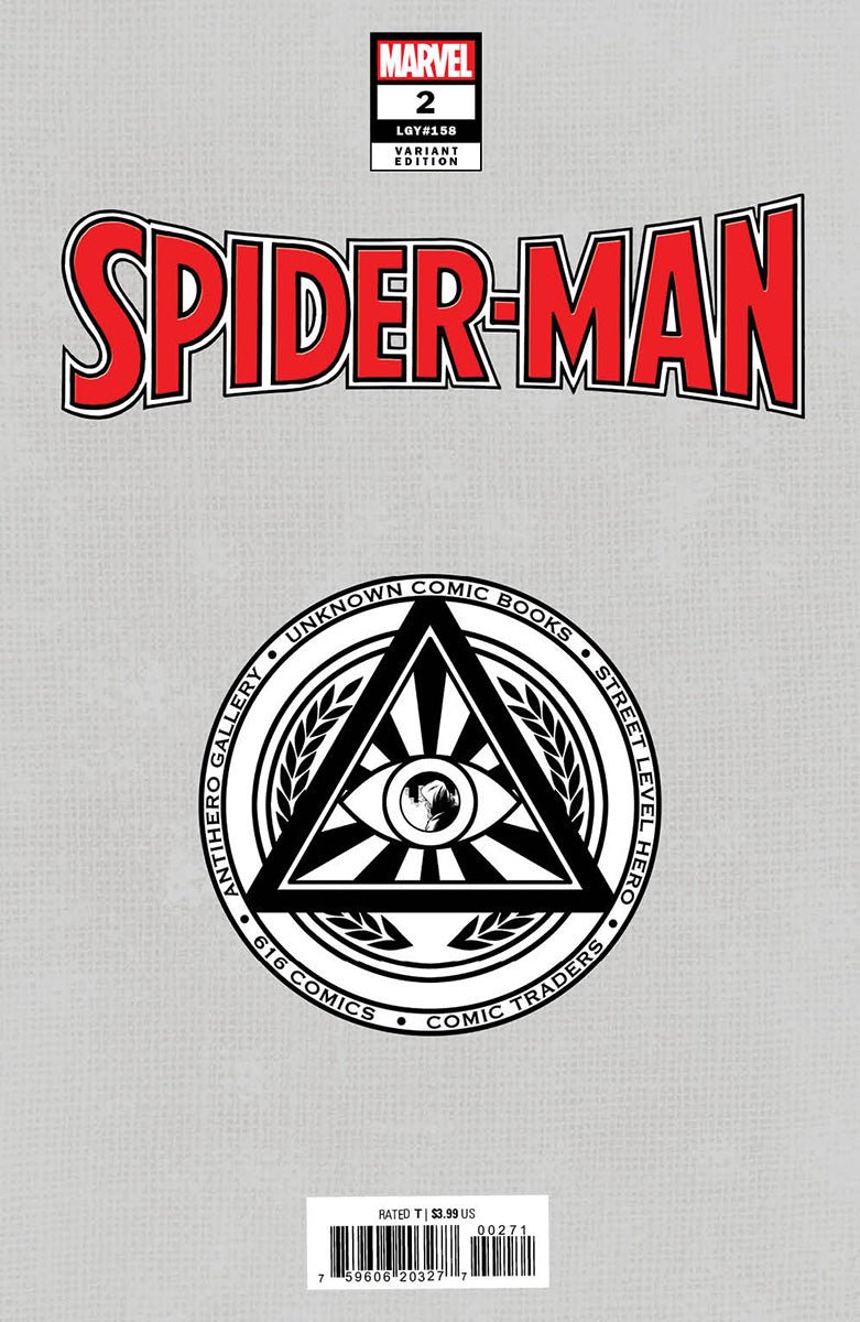 Spider - Man 2 Unknown Comics Jay Anacleto Exclusive Virgin Var (11/09/2022) - DelsBricks Toys & CollectiblesCOMIC BOOK EXCLUSIVEDelsBricks Toys & CollectiblesUnknown Comic Books