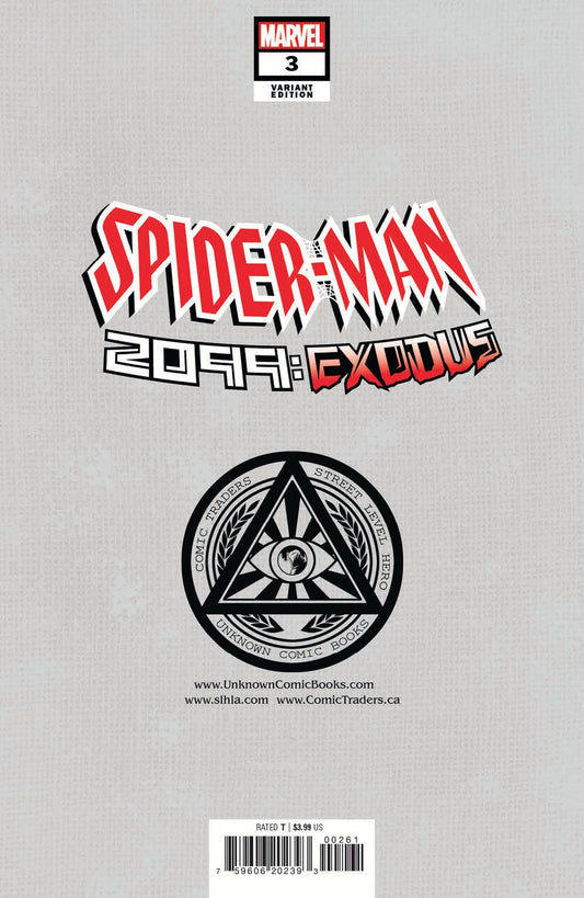 Spider - Man 2099: Exodus 3 Unknown Comics Alan Quah Exclusive Var (06/29/2022) - DelsBricks Toys & CollectiblesCOMIC BOOK EXCLUSIVEDelsBricks Toys & CollectiblesUnknown Comic Books