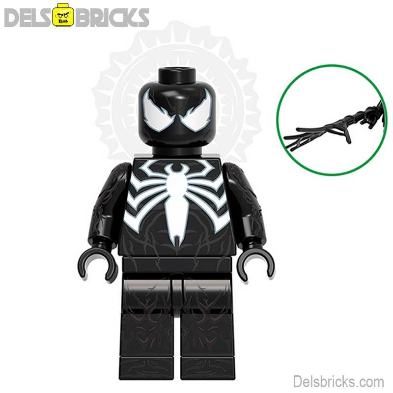 Spider - Man Black suit Symbiote Lego Minifigures Custom Toys 2 - DelsBricks MinifiguresSpiderman Lego MinifiguresDelsBricks MinifiguresDelsbricks.com