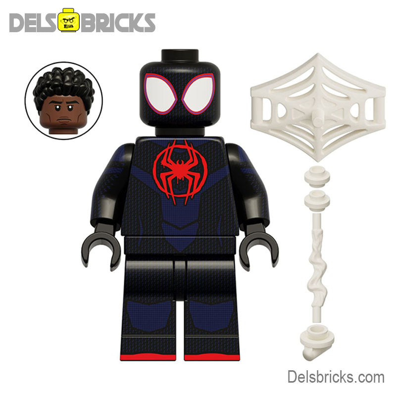 Spider-Man Mile Morales Spiderman Minifigures Spiderman Lego Minifigures Delsbricks.com   
