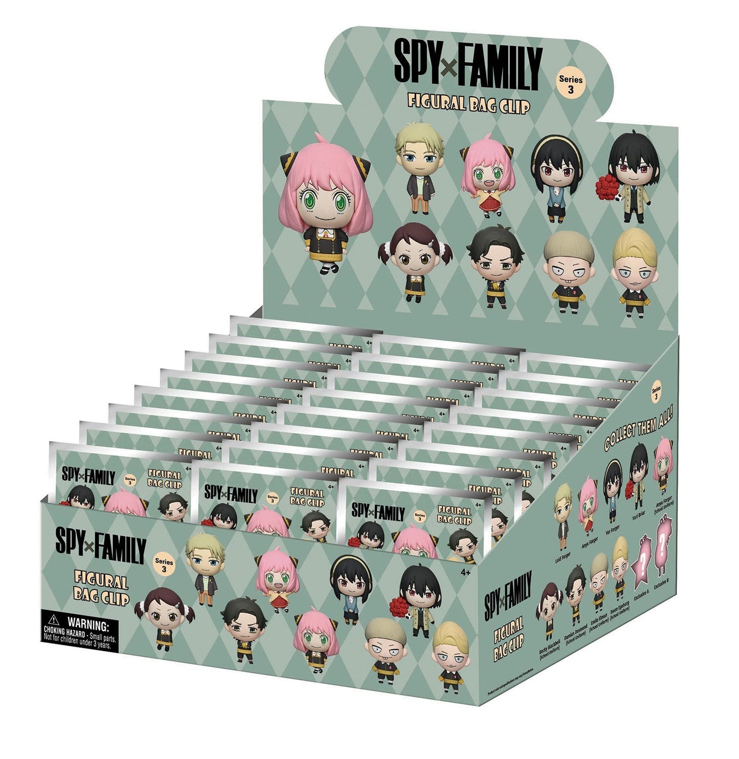 Spy x Family 3D Foam Bag Clip Blind Bag - Series 3 | Official Monogram - DelsBricks Toys & CollectiblesKeychainDelsBricks Toys & CollectiblesSuper Anime Store