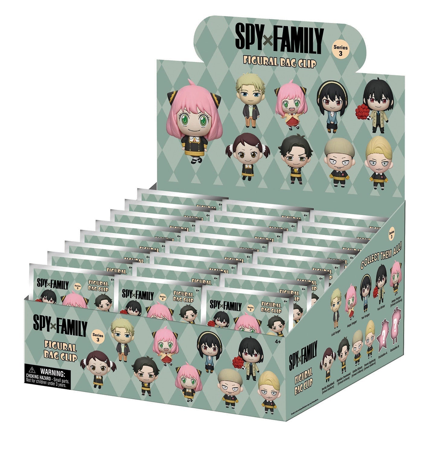 Spy x Family 3D Foam Bag Clip Blind Bag - Series 3 | Official Monogram - DelsBricks Toys & CollectiblesKeychainDelsBricks Toys & CollectiblesSuper Anime Store