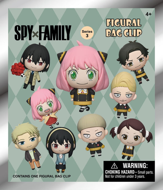Spy x Family 3D Foam Bag Clip Blind Bag - Series 3 | Official Monogram - DelsBricks Toys & CollectiblesKeychainDelsBricks Toys & CollectiblesSuper Anime Store