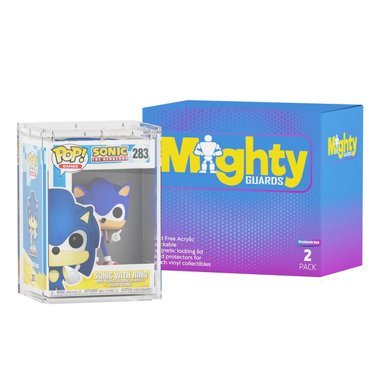 Standard Size Hard Protectors 2 - Count Mighty Guards (Compatible with - 4" Funko POP! ) - Stackable with Magnetic Lid - DelsBricks MinifiguresPop! AccessoryDelsBricks MinifiguresTHE MIGHTY HOBBY SHOP
