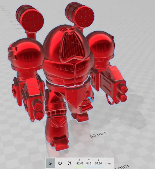 Star Defender Titan by 3DArtGuy 28/32mm scale, 85mm, Miniature War Gaming Figure, Grim Dark, Space, Proxy, Space King - DelsBricks Toys & CollectiblesResin Printed MiniatureDelsBricks Toys & CollectiblesMega Diamonds & Schwartzreiter Mini Forge