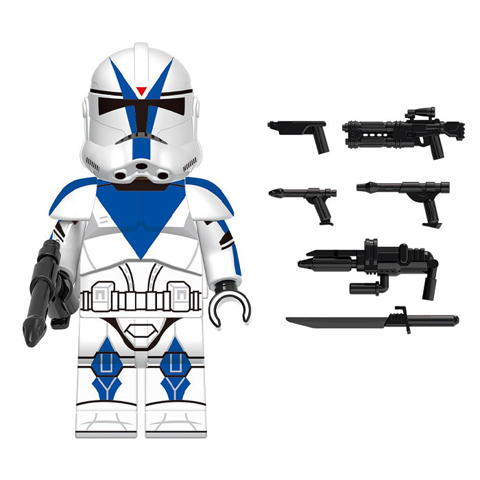 501st Legion Dogma with extra Blasters Lego Star Wars minifigures Delsbricks.com   