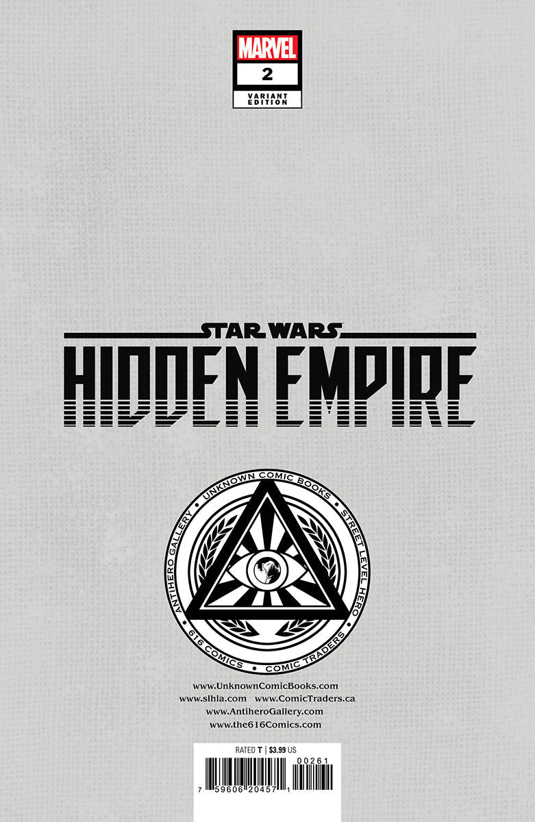 Star Wars: Hidden Empire 2 Unknown Comics Patch Zircher Exclusive Var (12/07/2022) - DelsBricks Toys & CollectiblesCOMIC BOOK EXCLUSIVEDelsBricks Toys & CollectiblesUnknown Comic Books