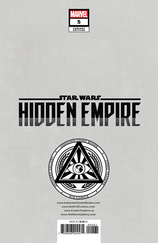 Star Wars: Hidden Empire 5 Unknown Comics Patch Zircher Exclusive Var (04/05/2023) - DelsBricks Toys & CollectiblesCOMIC BOOK EXCLUSIVEDelsBricks Toys & CollectiblesUnknown Comic Books