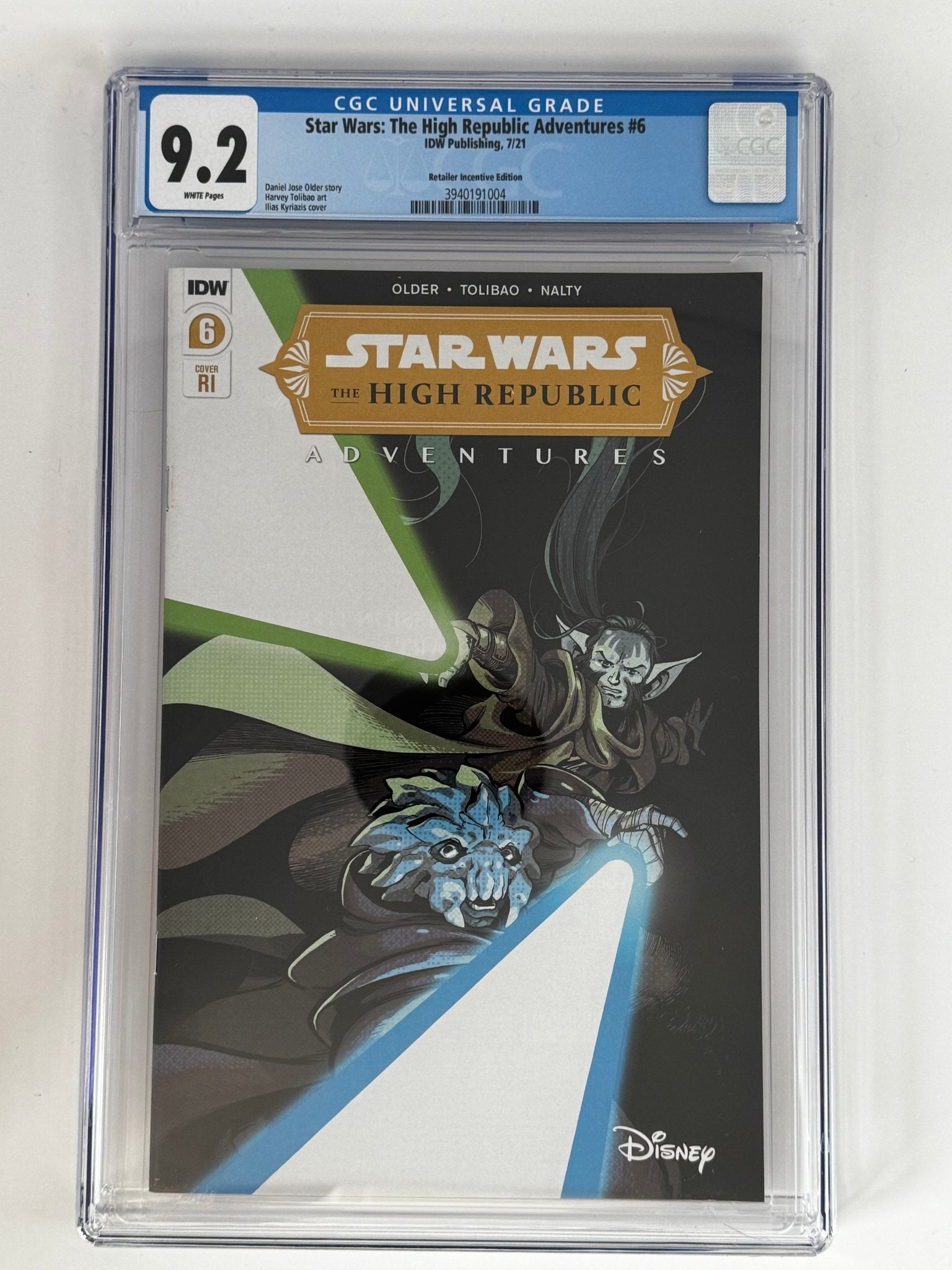 STAR WARS THE HIGH REPUBLIC ADVENTURES 6 RI CGC 9.2 BLUE LABEL [IN STOCK] - DelsBricks Toys & CollectiblesCOMIC BOOKDelsBricks Toys & CollectiblesUnknown Comic Books