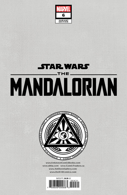 Star Wars: The Mandalorian 6 Unknown Comics Rickie Yagawa Exclusive Virgin Var (12/14/2022) - DelsBricks Toys & CollectiblesCOMIC BOOK EXCLUSIVEDelsBricks Toys & CollectiblesUnknown Comic Books