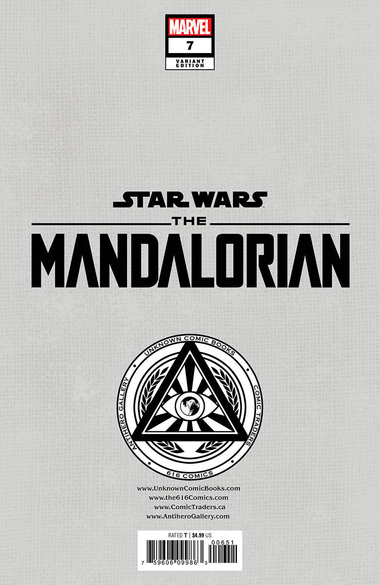 Star Wars: The Mandalorian 7 Unknown Comics Kaare Andrews Exclusive Virgin Var (01/11/2023) - DelsBricks Toys & CollectiblesCOMIC BOOK EXCLUSIVEDelsBricks Toys & CollectiblesUnknown Comic Books