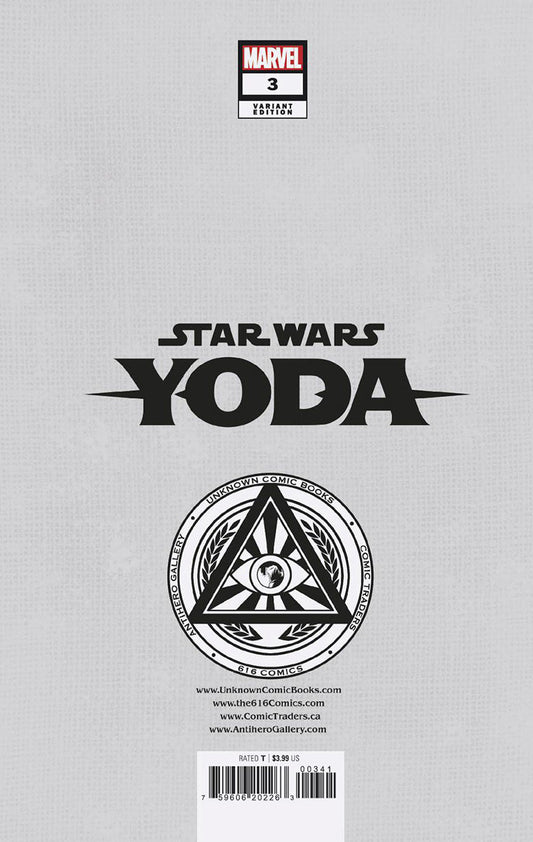 Star Wars: Yoda 3 Unknown Comics Rickie Yagawa Exclusive Var (01/25/2023) - DelsBricks Toys & CollectiblesCOMIC BOOK EXCLUSIVEDelsBricks Toys & CollectiblesUnknown Comic Books