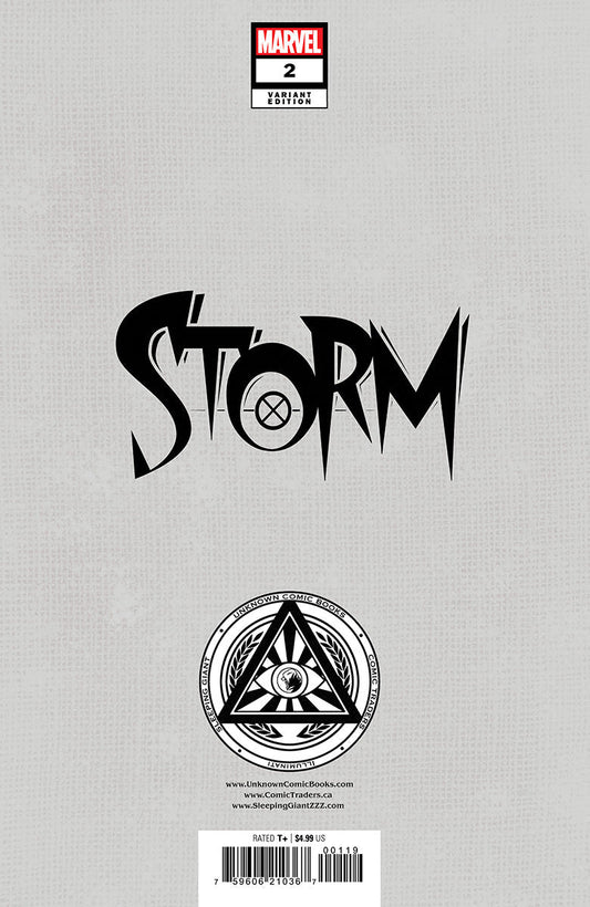 STORM 2 UNKNOWN COMICS NATHAN SZERDY EXCLUSIVE VIRGIN VAR (11/20/2024) - DelsBricks Toys & CollectiblesCOMIC BOOKDelsBricks Toys & CollectiblesUnknown Comic Books