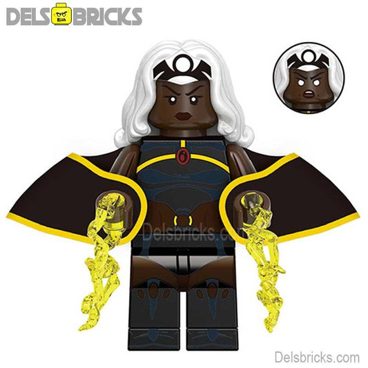 Storm From X - Men '97 Black Suit Lego Minifigures custom toys - DelsBricks MinifiguresMinifiguresDelsBricks MinifiguresDelsbricks
