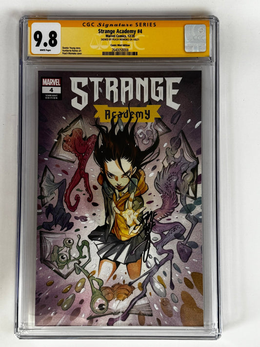 STRANGE ACADEMY 4 Peach Momoko Var Signed by Peach Momoko CGC 9.8 SS YELLOW Label[In Stock] - DelsBricks Toys & CollectiblesCOMIC BOOKDelsBricks Toys & CollectiblesUnknown Comic Books