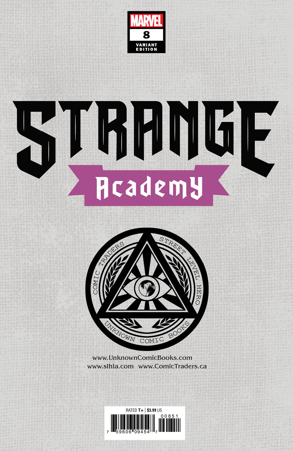 Strange Academy 9 Unknown Comics Taurin Clarke Exclusive Var (03/10/2021) - DelsBricks Toys & CollectiblesCOMIC BOOK EXCLUSIVEDelsBricks Toys & CollectiblesUnknown Comic Books