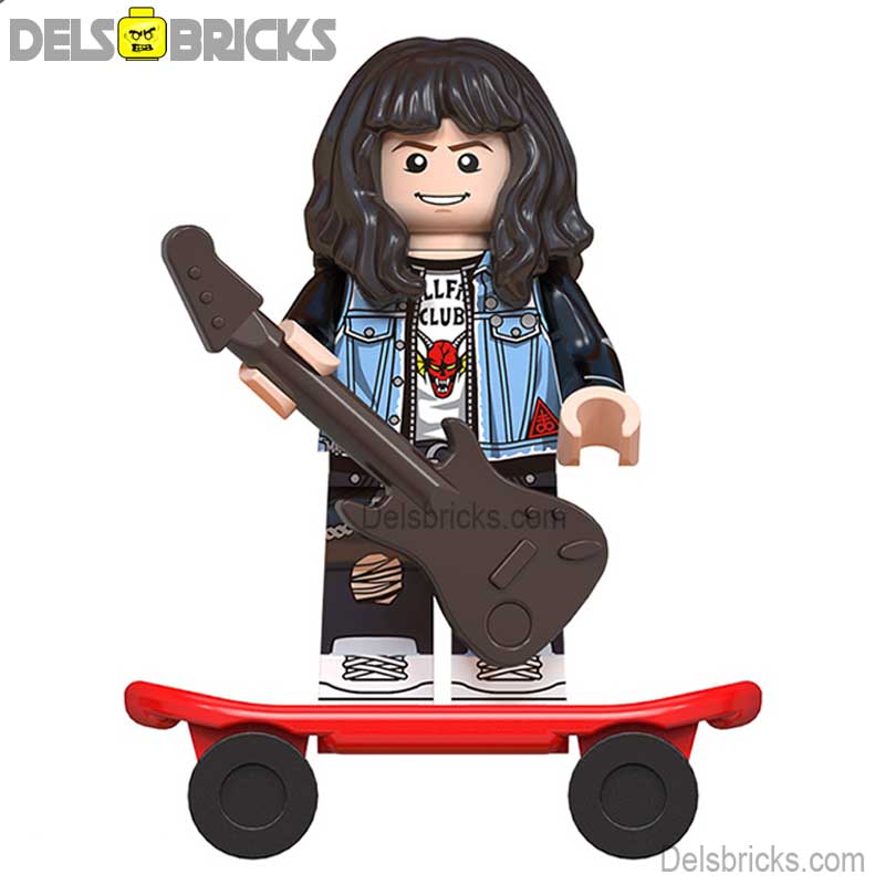 Stranger Things Eddie Munson Lego Minifigures Custom Toys - DelsBricks MinifiguresMinifiguresDelsBricks MinifiguresDelsbricks