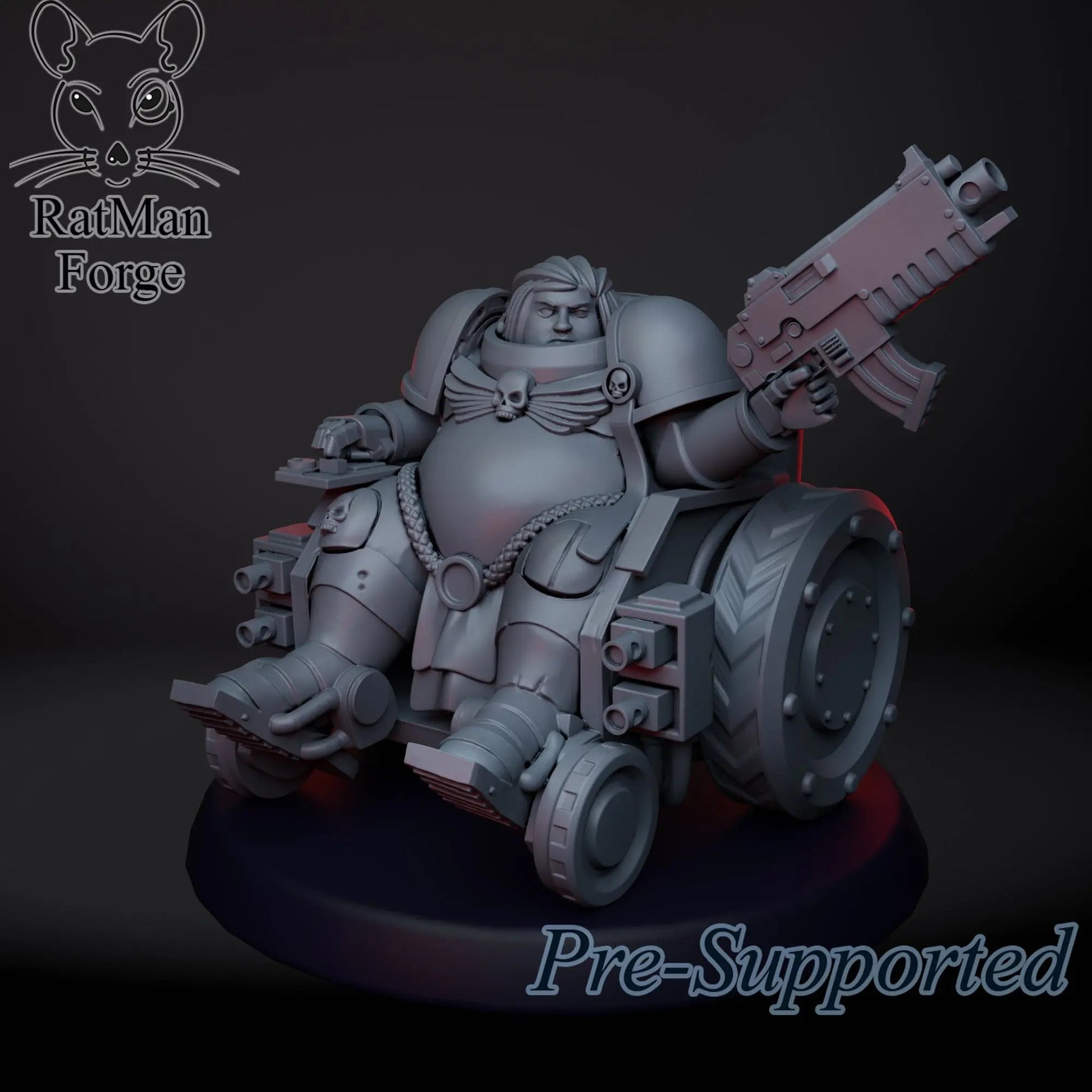 Super Left Hero by Ratman Forge, 28/32mm scale miniature, 54x43mm - DelsBricks Toys & CollectiblesResin Printed MiniatureDelsBricks Toys & CollectiblesMega Diamonds & Schwartzreiter Mini Forge