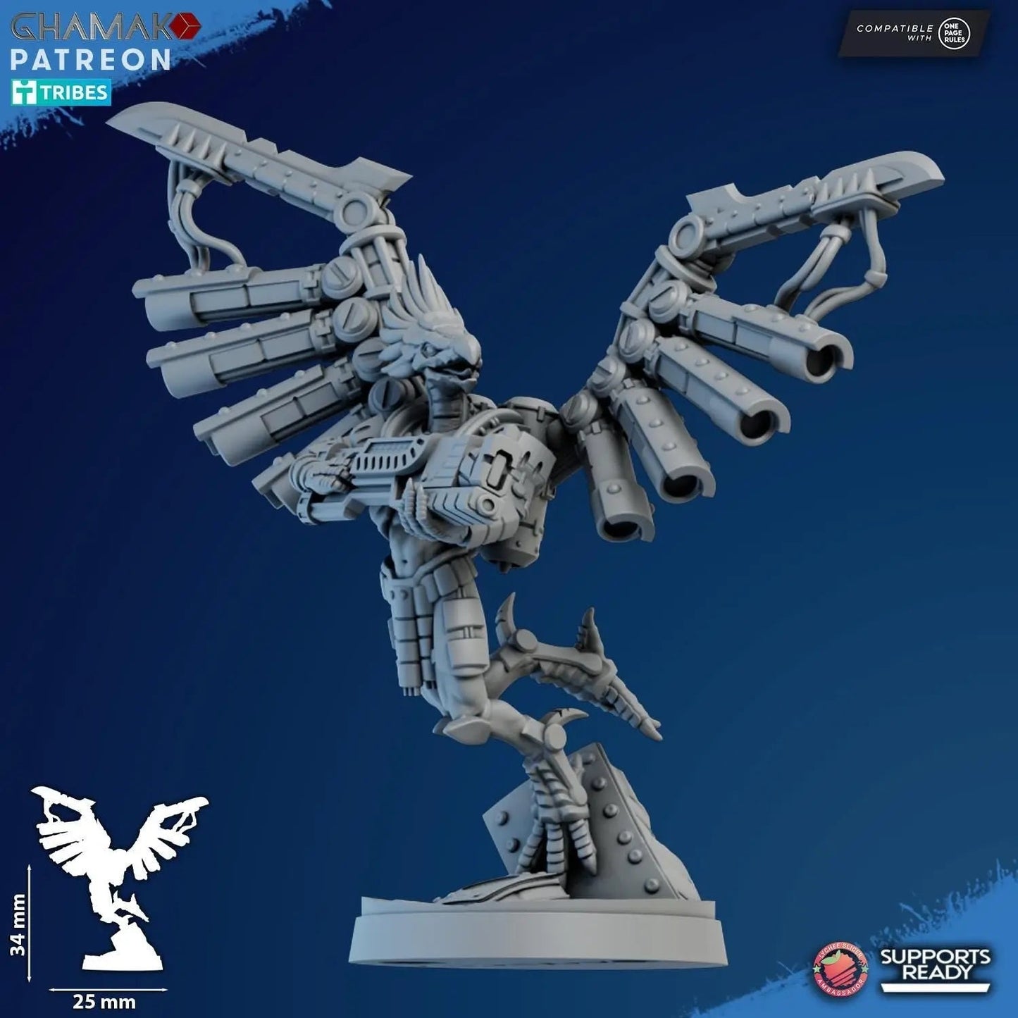 Talon Marauders by Ghamak Sci - fi 28/32mm Heroic Scale Miniature, 34mm tall, 10 Units, Proxy, Grimdark, Sci - Fi, OPR - DelsBricks Toys & CollectiblesResin Printed MiniatureDelsBricks Toys & CollectiblesMega Diamonds & Schwartzreiter Mini Forge