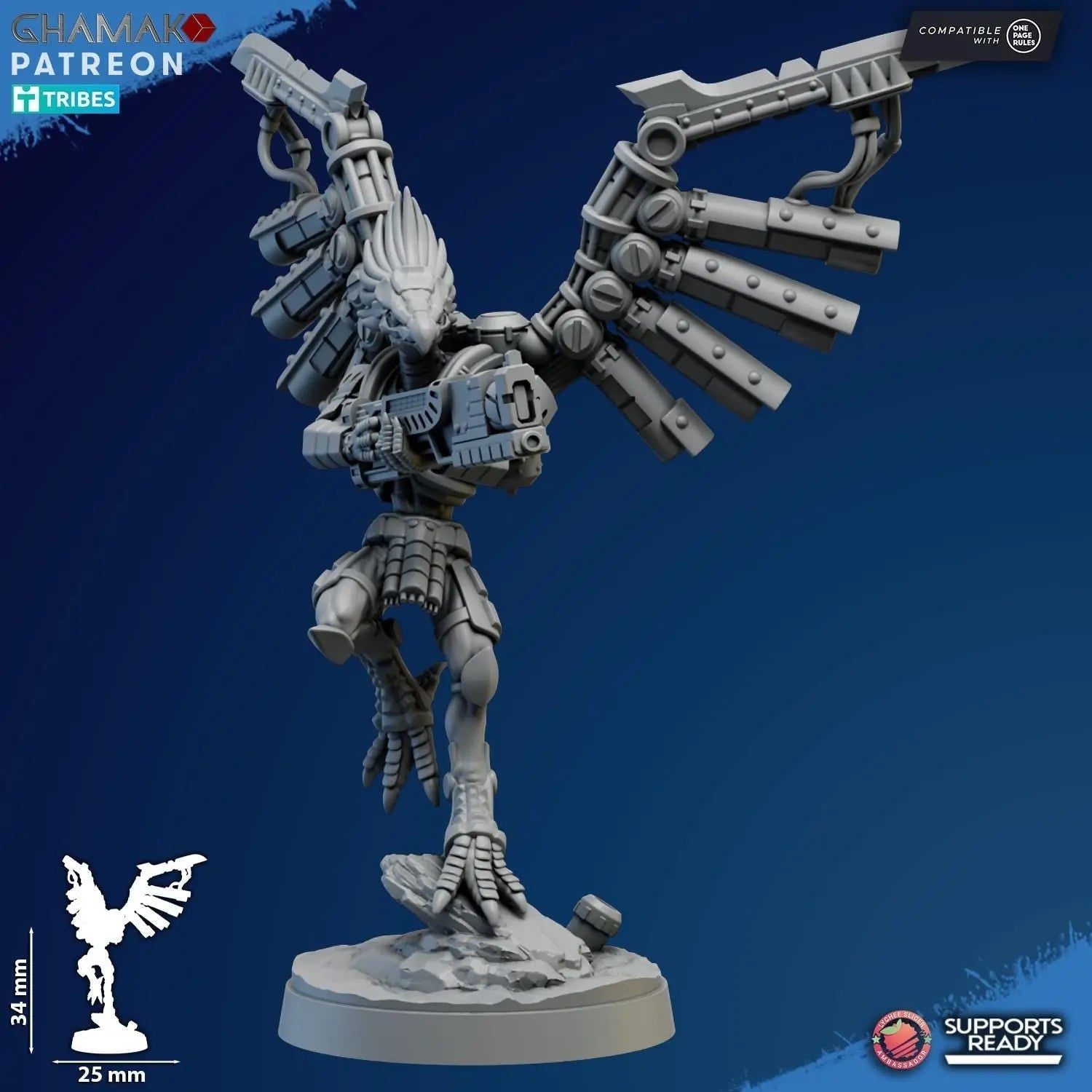 Talon Marauders by Ghamak Sci - fi 28/32mm Heroic Scale Miniature, 34mm tall, 10 Units, Proxy, Grimdark, Sci - Fi, OPR - DelsBricks Toys & CollectiblesResin Printed MiniatureDelsBricks Toys & CollectiblesMega Diamonds & Schwartzreiter Mini Forge