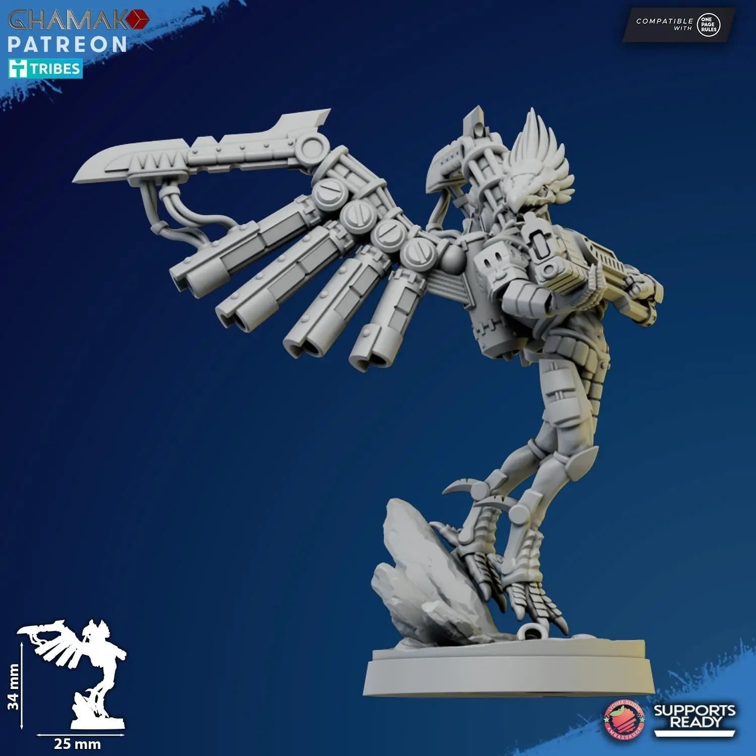 Talon Marauders by Ghamak Sci - fi 28/32mm Heroic Scale Miniature, 34mm tall, 10 Units, Proxy, Grimdark, Sci - Fi, OPR - DelsBricks Toys & CollectiblesResin Printed MiniatureDelsBricks Toys & CollectiblesMega Diamonds & Schwartzreiter Mini Forge