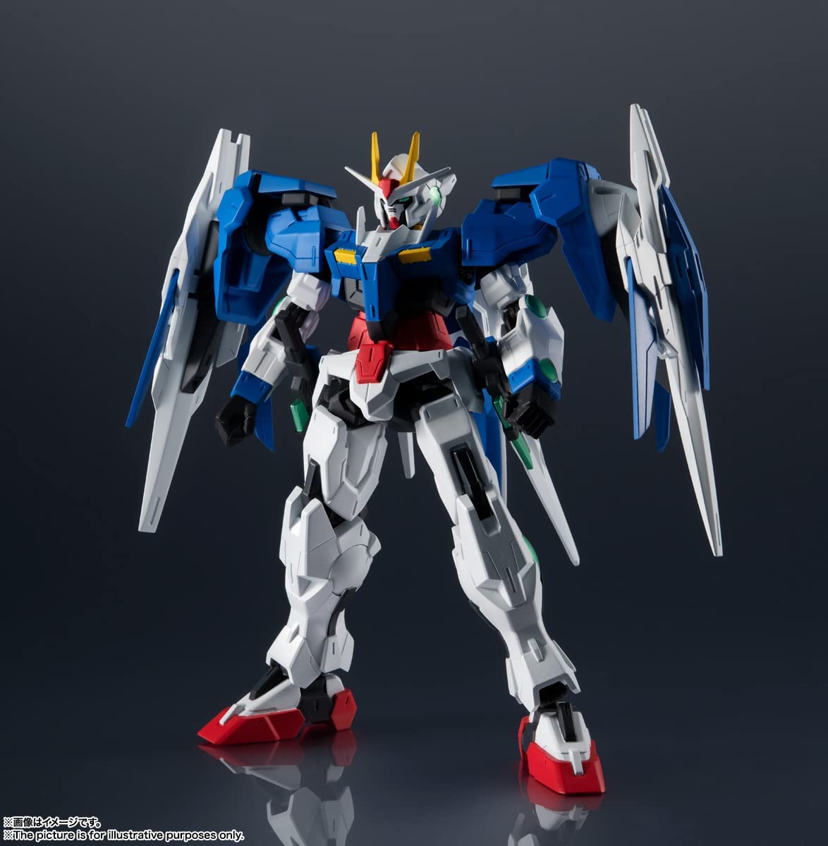 Tamashi Nations - Mobile Suit Gundam - GN - 0000 + GNR - 010 00 Raiser, Bandai Spirits GUNDAM UNIVERSE Figure - DelsBricks Toys & CollectiblesFiguresDelsBricks Toys & CollectiblesSuper Anime Store