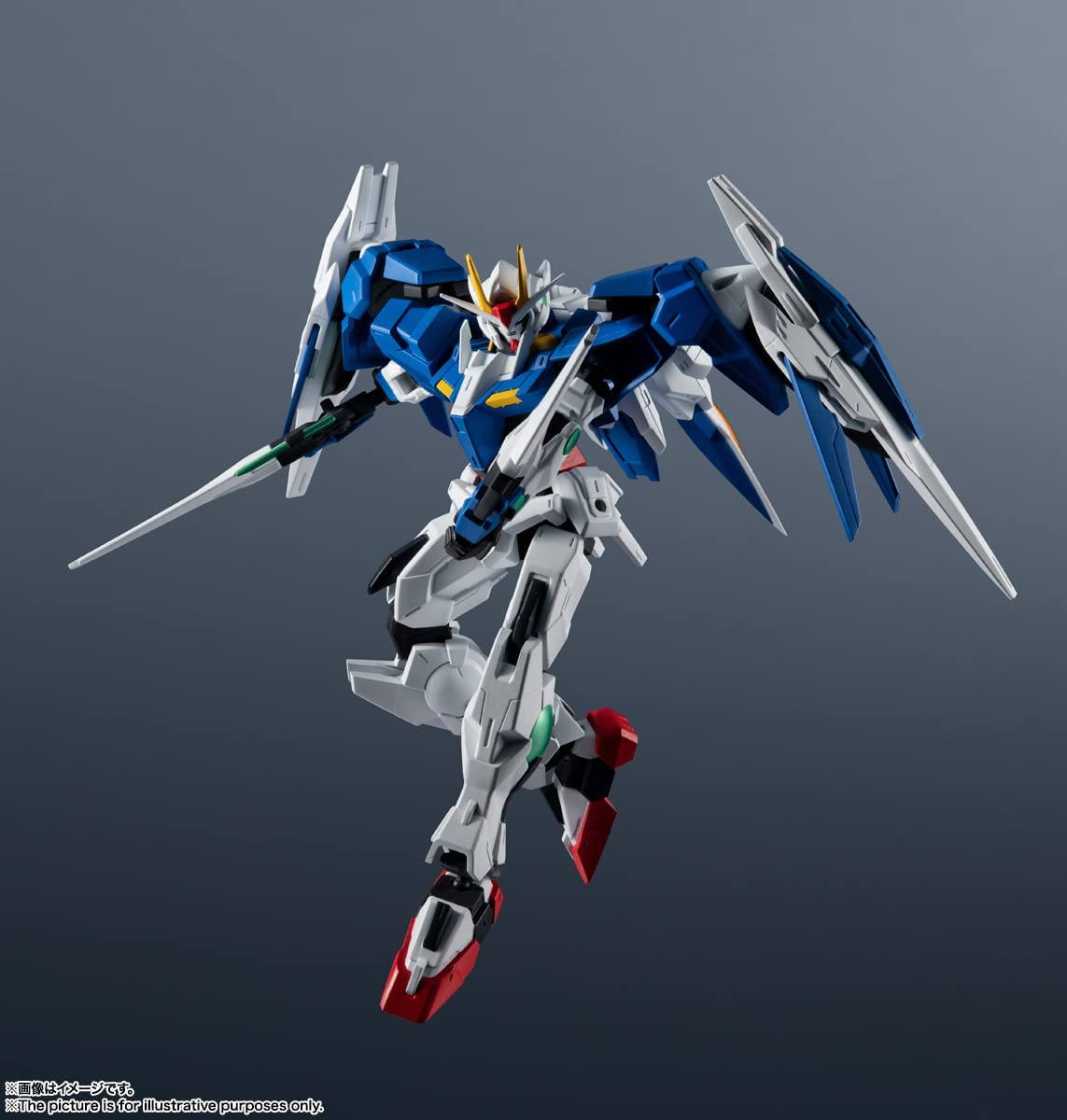 Tamashi Nations - Mobile Suit Gundam - GN - 0000 + GNR - 010 00 Raiser, Bandai Spirits GUNDAM UNIVERSE Figure - DelsBricks Toys & CollectiblesFiguresDelsBricks Toys & CollectiblesSuper Anime Store